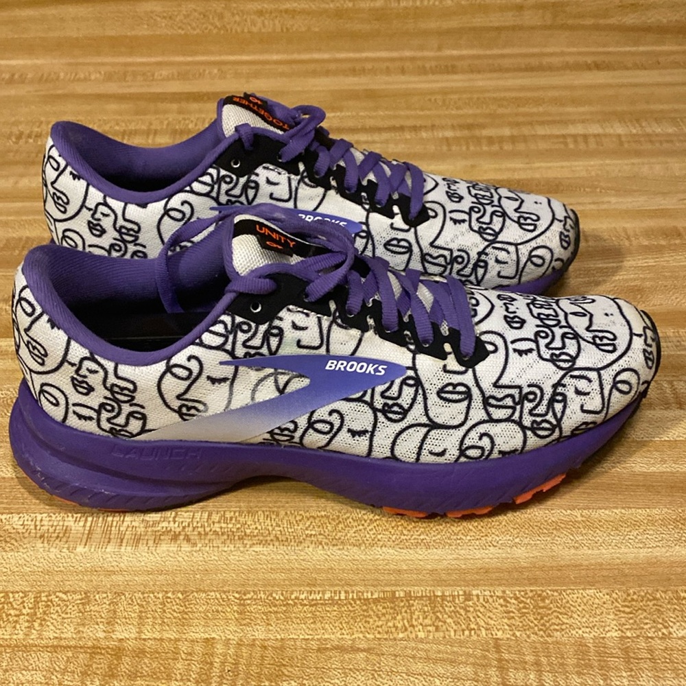 Brooks Purple and White Women's Sneakers